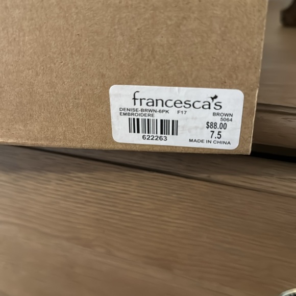 Francesca’s Denise brown riding boots embroidered - Picture 6 of 6